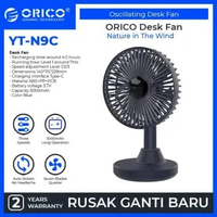 ORICO Oscillating Desk Fan 3000mAh - YT-N9C Blue