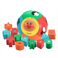 小禮堂 麵包超人 益智積木組玩具《圓球.造型積木.盒裝》適合1.5歲以上孩童