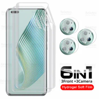 6in1 Camera Glass Hydrogel Film For Honor Magic5 Pro Screen Protector Hnor Honr Magic 5 Pro 5Pro Magic5Pro 5G PGT-AN10 Soft Film