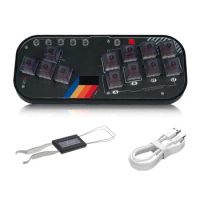 M2EC Arcade Joystick Hitbox Controller Street Fight Mini Hitbox Fighting Game Arcade Keyboard for PC Console