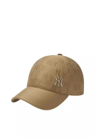MLB Korea Classic Monogram Embo Cap - NY Beige