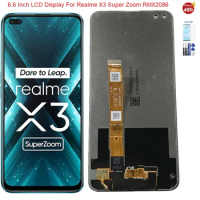 6.6 Inch For Display Realme X3 Super Zoom LCD Display Screen Touch Panel Digitizer For Realme X3 SuperZoom RMX2086 LCD Display