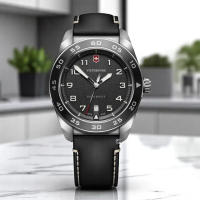 【VICTORINOX 瑞士維氏】Swiss Army 軍用風格 機械腕錶 男錶 手錶(VISA-242044)