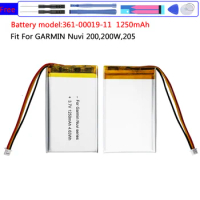 1250mAh 361-00019-11 Battery For GARMIN Nuvi 200,200W,205,205T,205W,205WT,250,252W,255,255T,255W,255WT,260,260WT,265WT,270 GPS