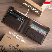 Reven Jason Dompet Pria Kulit Asli Men Leather Slim Wallet Branded Premium Lipat Dompet Card Holder