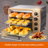 Pizza Oven 1500W Household Electric Pizza Oven 4 Layer Professional Electric Baking Oven Cake/Bread/Pizza With Timer
