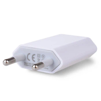 1Pcs USB Charger Phone Charger European EU Plug USB AC Travel Wall Charging Charger Power Adapter