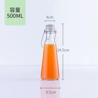 手提玻璃酒瓶釀酒酵素瓶泡楊梅酒青梅酒葡萄酒玻璃瓶密封儲酒果酒