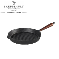 【Skeppshult】0025T-鑄鐵煎鍋櫸木手柄25cm