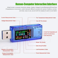 [2美國直購] 測試儀 AT35 USB Tester Voltage Current Meter, IPS HD Color LCD Display, 5-Digit 3.7-30V 0-4A USB 3.0 Digital