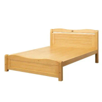 唯熙傢俱 沙特檜木色5尺雙人床(臥室 雙人床 實木床架 床架)