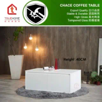 True Home CHACE Coffee Table/Living Furniture Table 1100(W) x 0600(D) x 0400(H) mm/Top:Tempered Glas