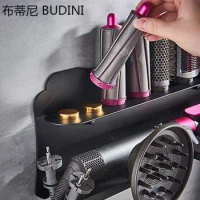Wall Mount Holder for Dyson Airwrap Styler Organizer Stand Storage Rack for Curling Iron Wand Barrels Brushes for Bathroom