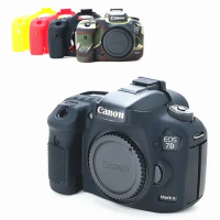 7D Silicone Armor Skin Case Body Cover Protector DSLR Camera Bag For Canon EOS 7D Mark II 2 7D2 7DII