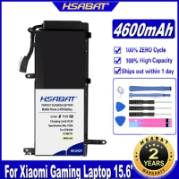 HSABAT G15B01W 4600mAh Laptop Battery for Xiaomi Gaming Laptop 15.6'' I5 7300HQ GTX1050 GTX1060 1050Ti/1060 171502-A1 Batteries