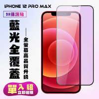 IPhone 12 PRO MAX 保護貼 滿版黑框藍光手機保護貼(IPhone 12 PRO MAX 保護貼 鋼化膜)