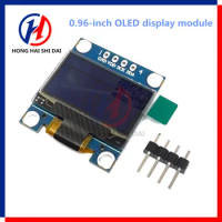 0.96 inch OLED IIC Serial White Display Module 128X64 I2C SSD1306 12864 LCD Screen Board GND VCC SCL SDA 0.96" for Black