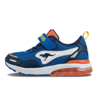 【KangaROOS】美國袋鼠鞋 童鞋 RIDER 防潑水慢跑鞋 藍(KK32376)