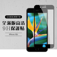 IPhone SE 2/SE 3  全滿版覆蓋鋼化膜9H黑邊透明玻璃保護貼(SE3保護貼SE3鋼化膜)