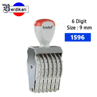 Stempel Trodat Angka Number 6 Digit 1596 / 9 mm