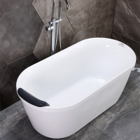 優樂悅~亞克力獨立式小戶型浴缸歐式經典浴缸加厚成人泡澡浴缸免安裝