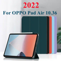 Tri-fold Case For OPPO Pad Air 10.36" 2022 OPD2102 X21N2 Magnetic Smart Funda For OPPO Pad Air 10.4" Protective Tablet Cover