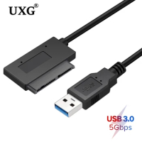USB 3.0 To Micro SATA Adapter Cable For 1 8" HDD SSD Converter Cord USB3.0 To 16Pin Msata 7+9 Pin USB 3.0 To Micro SATA Adapter