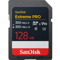 【SanDisk 晟碟】[全新版 雙升世界極] 128GB Extreme PRO SDXC UHS-II 記憶卡(讀_寫/300 MB 原廠永久保固)