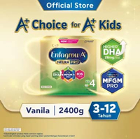 [4 Pcs/ Ctn] - Enfagrow A+ 4 Susu Formula Anak 3 - 12 Tahun Vanila 2400 gr