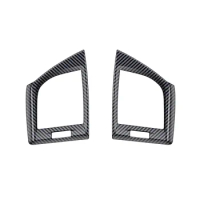 For Toyota Alphard 40 Series 2023+ RHD Carbon Fiber Dashboard Air Condition Vent Outlet Cover Trim Frame Sticker