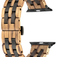 Natural Wooden Apple Watch Band for Apple Watch 8 and SE
