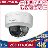 Hikvision 4MP PoE DS-2CD1143G0-I IP Camera Night Vision IR30m IK10 Motion Detection H.265 P2P Onvif Network Dome CCTV Camera
