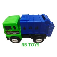 MAINAN MOBIL TRUK SAMPAH FREEWHEEL 02201-1 HIJAU BIRU