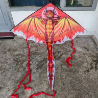 Naga Baby Merah / Layangan Naga Monyet ukuran 140 cm warna Merah Layang-layang bahan fiber