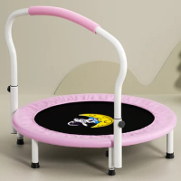 40 inches trampoline, household children's indoor spring bed, family small trampoline, foldable, portable trampoline with armres