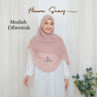 L HAURA SCARF HIJAB MALAY SYAR'I Empat Nyaman Oval Polycotton