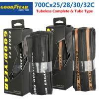 2023 Goodyear Bicycle Tires Eagle F1 Road Bike Parts Tubeless/Tube Tyre 700x25/28C/30C/32C Clincher Foldable Gravel Cycling Tire