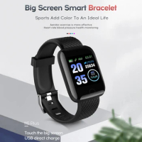 116 PLUS 1.3'' Smart Bracelet Watch Color Screen Heart Rate Blood Pressure Monitoring Track Movement IP65 Waterproof bracelet
