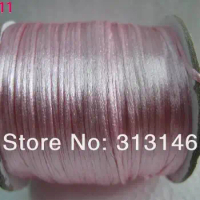 Wholesale Lots 80M/Spool 1.5MM Pink Braided Macrame Nylon Chinese Knot Cord Beading Satin Handmade Shamballa String Thread Rope