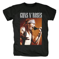 Men Summer Brand Tshirt Guns N Roses Black Men's Graphic T-Shirt Women Casual Harajuku Oversized Tee-Shirt Hombre Camiseta Tops