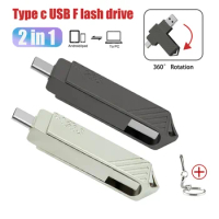 OTG USB Flash Drive 2 in 1 TYPE C &amp; USB 2.0 Pen Drive 256GB 128GB 64GB Pendrive USB Metal waterproof Creative gift Memory Stick
