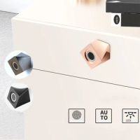 Smart LED Fingerprint Cabinet Lock Mini Electric Anti-Theft Door Locker For Drawer Wardrobe Cupboard Home Decoration