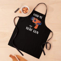 Hand me My nerf gun -- Nerf War, Nerf battle gun / blaster Apron Kitchen And Household Goods Long Apron