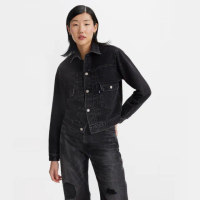 【LEVIS】MIJ 牛仔外套 TYPE II 黑色牛仔外套 女生上衣 熱賣單品 A5884-0002