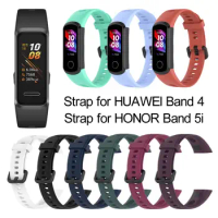1pc Silicone Strap for HUAWEI Band 4 ADS-B29 / Honor Band 5i ADS-B19 Soft Sports Replacement Watch Band Accessories
