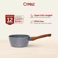 Cypruz Wellife Cypruz Panci Susu Anti Lengket Sauce Pan Induksi Marble 16cm