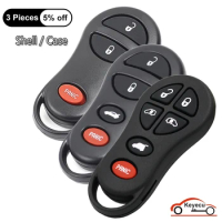 KEYECU 3 4 6 Buttons Case for Chrysler Concorde Neon 300M for Dodge Durango for Jeep Auto Remote Control Key Shell Cover Fob