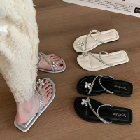 Sandal Klip Kaki Perak, Rekaan Fesyen, Untuk Wanita, Sesuai untuk Pantai, Boleh Dipakai Di Luar, Rat