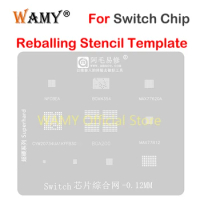 New BGA Reballing Stencil Template For Game Switch IC Chip BGA200 NFCBEA BCM4354 MAX77620A MAX77812 CYW20734 T=0.12MM Tools