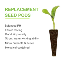 Seed Pod Sponges Starter Sponge Pods Replacements Root Growth Sponge Plugs For Hydroponic Indoor Garden Kit Seed Germination